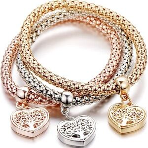Bergio Tree of Life Charm Bracelets